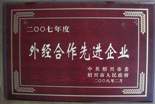 2007年度外經(jīng)合作先進單位